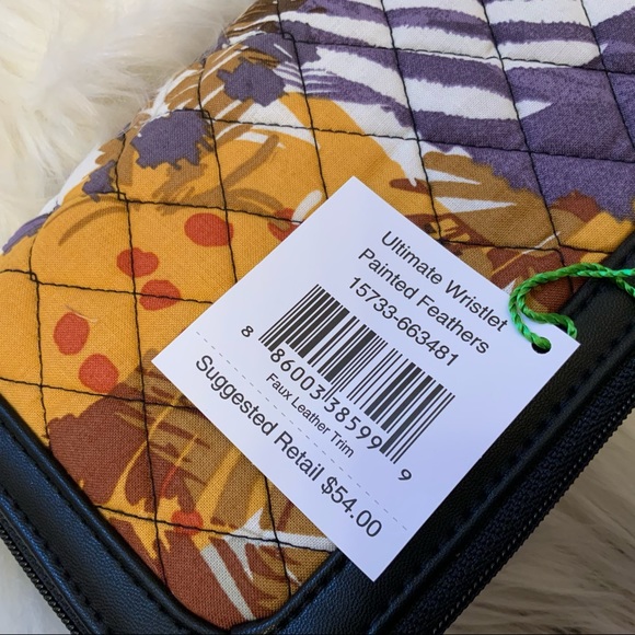 Vera Bradley Ultimate Wristlet - Painted Feathers - Picture 12 of 12